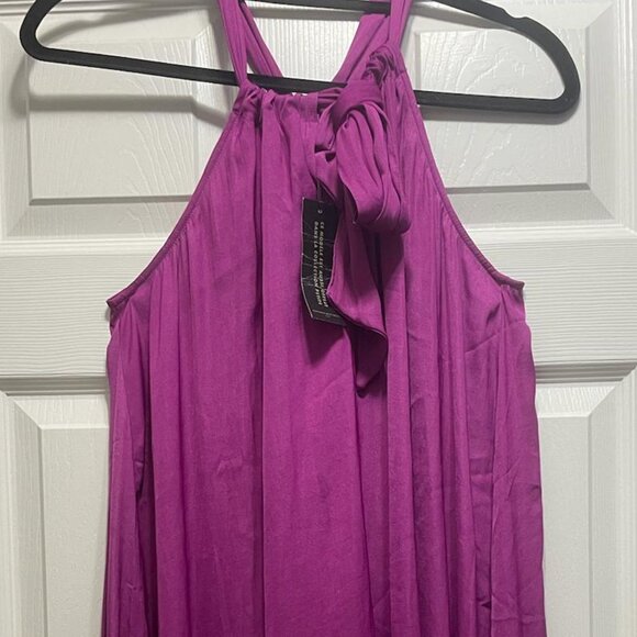 Banana Republic Chic Magenta Halter Swing Dress - Picture 4 of 5